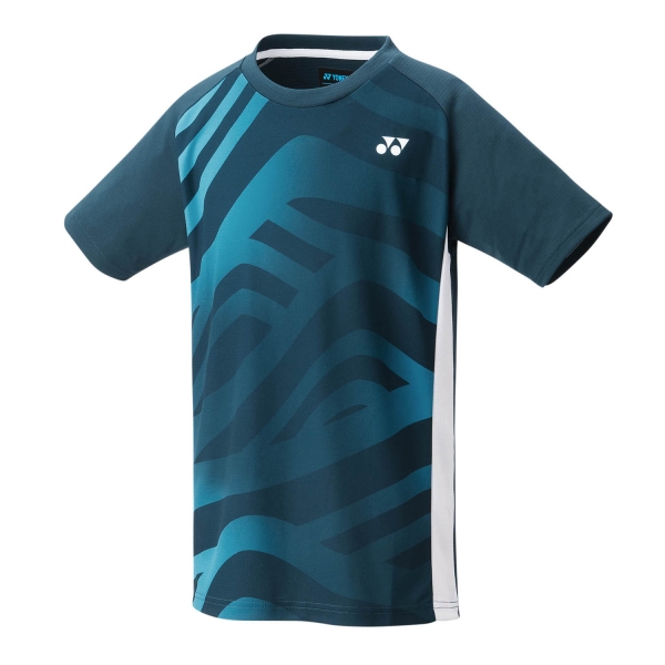 Tennis Polo and Shirts Boy Yonex Practice Logo TShirt Junior  Midnight Navy YJ16692BL