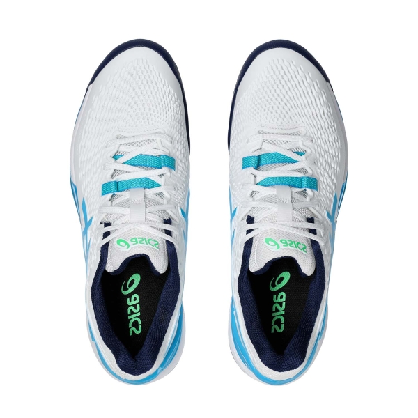 Asics Gel Resolution 9 - White/Digital Aqua
