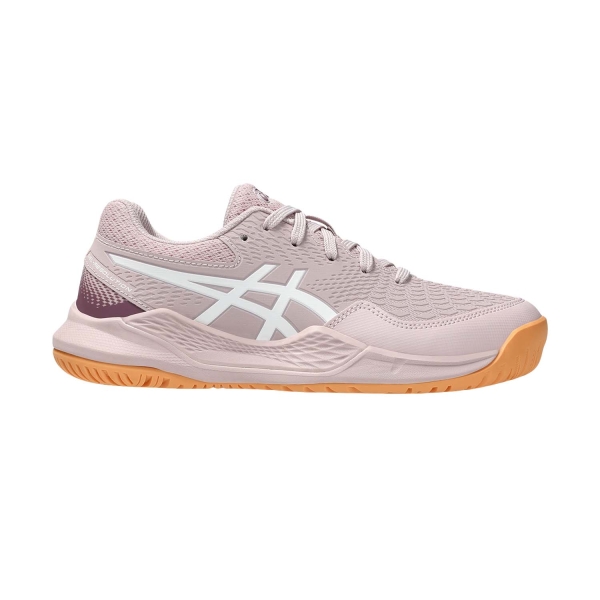 Junior Tennis Shoes Asics Gel Resolution 9 GS Junior  Watershed Rose/White 1044A067701