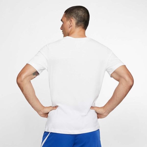 Nike Dri-FIT Court Logo Maglietta - White/Black