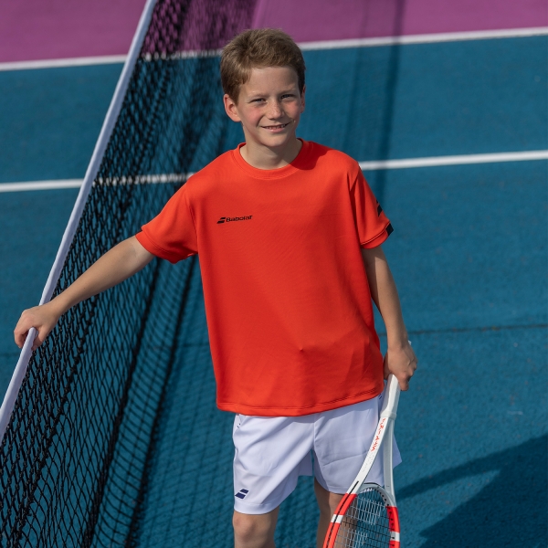 Babolat Play Crew Classic Camiseta Niño - Fiesta Red