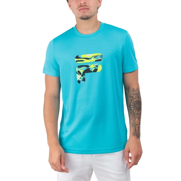 Camisetas de Tenis Hombre Fila Caleb Camiseta  Scuba Blue XFM2413044000