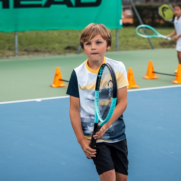 Head Topspin Pro Maglietta Bambino - Navy Print Vision