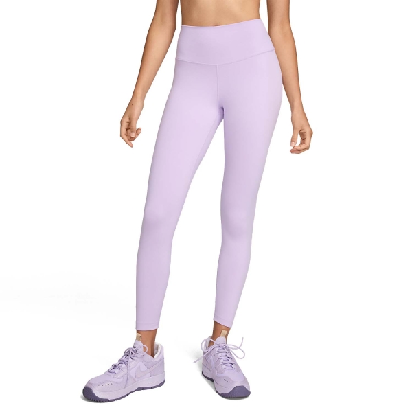 Pantaloni e Tights Tennis Donna Nike One 7/8 Tights  Lilac Bloom/Black FN3232512