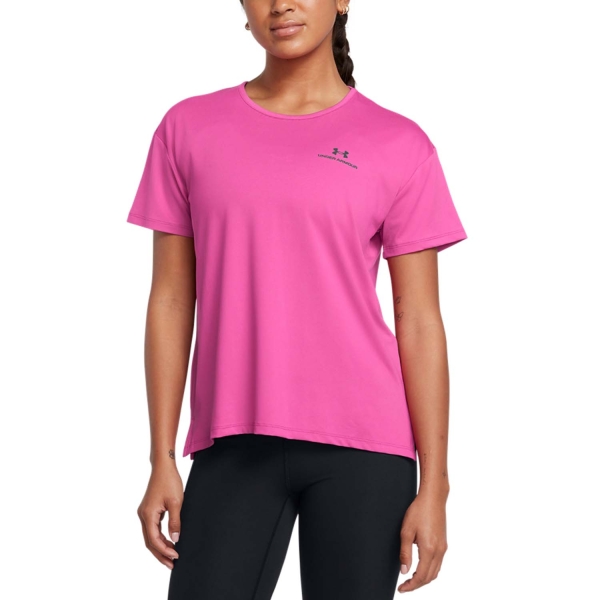 Magliette e Polo Tennis Donna Under Armour Rush Energy 2.0 Maglietta  Astro Pink/Black 13791410686