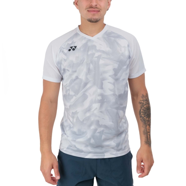 Camisetas de Tenis Hombre Yonex Club Team Camiseta  White YM0033B