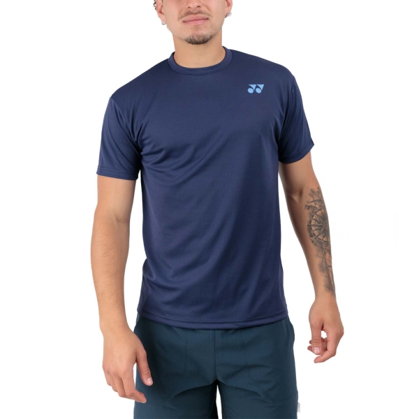 Camisetas de Tenis Hombre Yonex Practice Camiseta  Indigo Marine YM0045IM