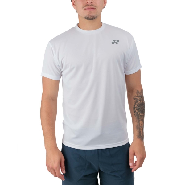Camisetas de Tenis Hombre Yonex Practice Camiseta  White YM0045B