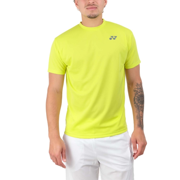 Camisetas de Tenis Hombre Yonex Practice Camiseta  Lime YM0045LM