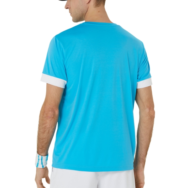 Asics Court Camiseta - Digital Aqua/Brilliant White