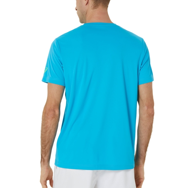 Asics Graphic Camiseta - Digital Aqua/Brilliant White