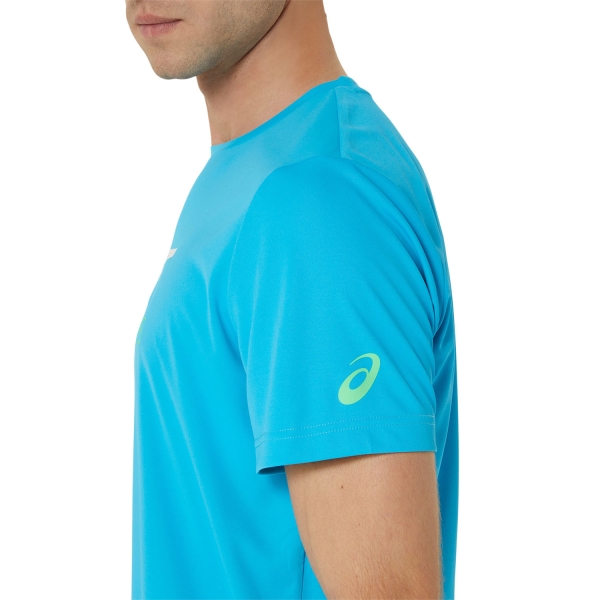 Asics Graphic Camiseta - Digital Aqua/Brilliant White