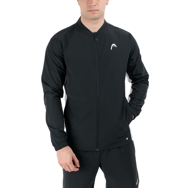 Chaquetas Tenis Hombre Head Breaker  Logo Chaqueta  Black/White 811594BKWH