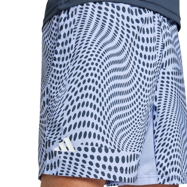 adidas Club Graphic Logo 7in Pantaloncini - Blue Spark/Aurora Ink
