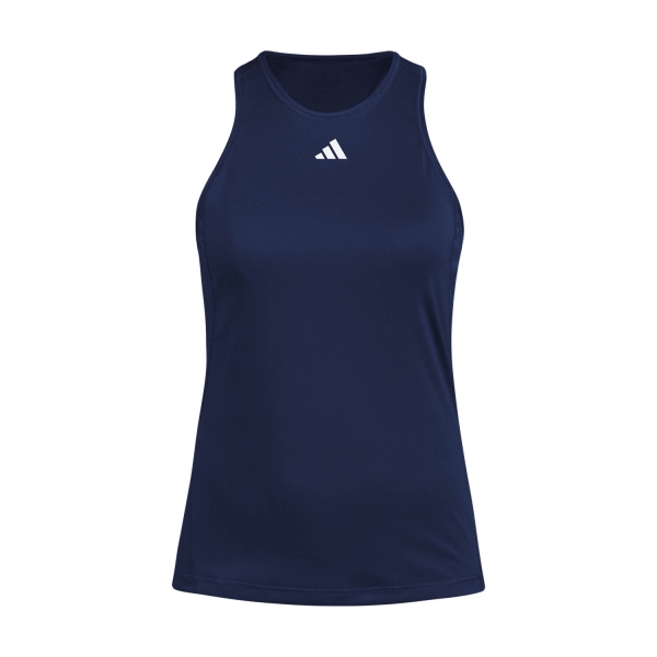 Top e Maglie Girl adidas adidas Club AEROREADY Canotta Bambina  Collegiate Navy  Collegiate Navy IW0440