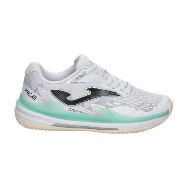 Calzado Tenis Mujer Joma Ace Carbon Clay  White/Green TACLS2402C