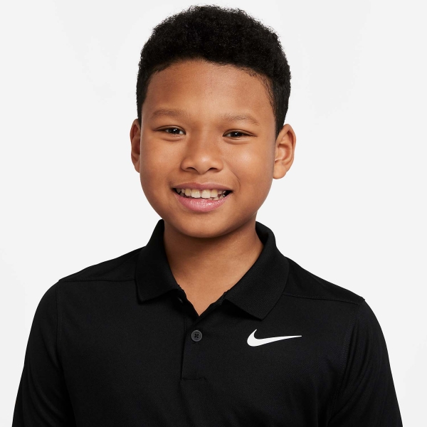Nike Dri-FIT Victory Polo Boy - Black/White