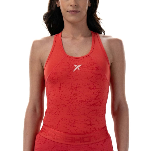 Canotte Tennis Donna Drop Shot Drop Shot Cayenne Tank  Rojo  Rojo DTL302315R