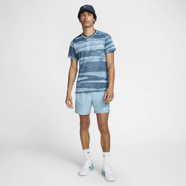 Nike Court Advantage 7in Men's Tennis Shorts - Denim Turquoise