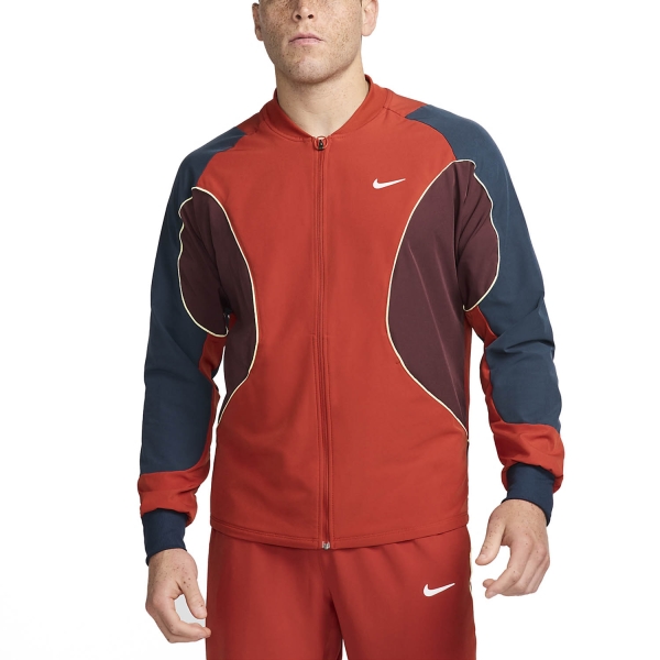Giacche da Tennis Uomo Nike Nike Court Advantage Jacket  Dragon Red/Burgundy Crush/White  Dragon Red/Burgundy Crush/White FD5341626