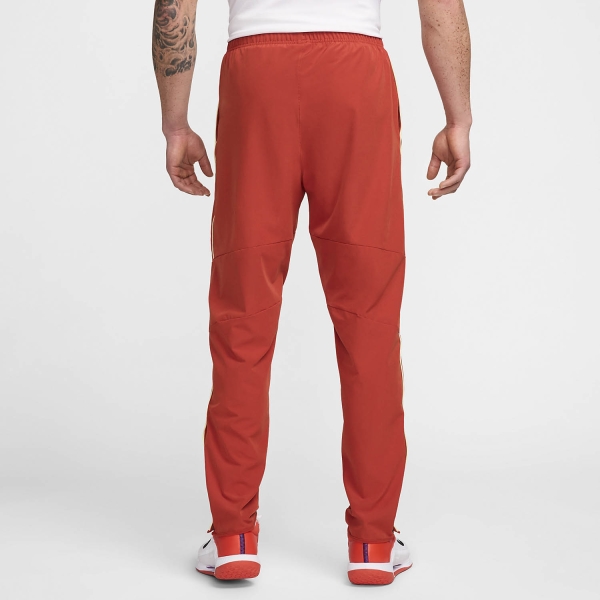 Nike Court Advantage Pants - Dragon Red/Life Lime/White