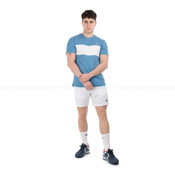 Fila Bosse Maglietta - Captains Blue/White Alyssum