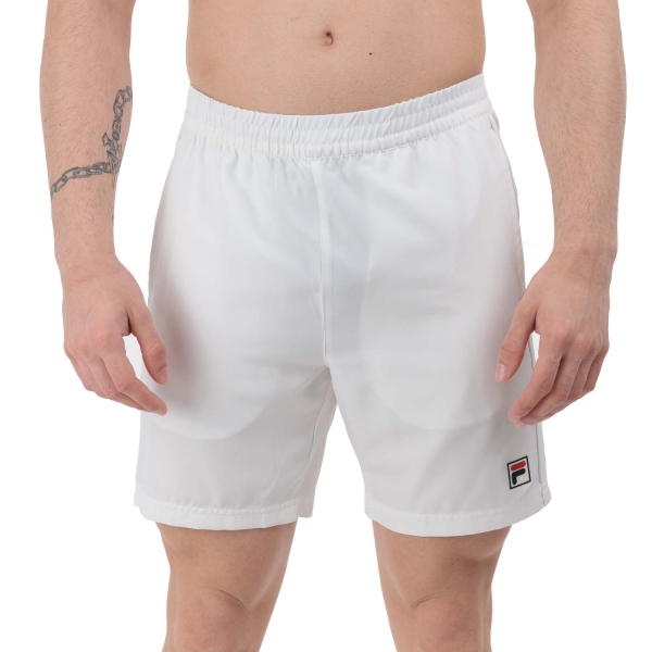 Men's Tennis Shorts Fila Leo 7in Shorts  White Alyssum TFM2425002002