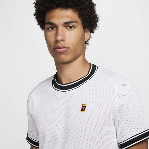 Nike Court Heritage Logo Maglietta - White/Black