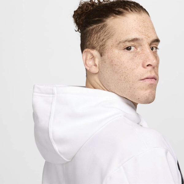 Nike Court Heritage Hoodie - White/Black/Flat Pewter