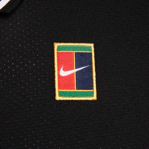 Nike Court Heritage Pro Polo - Black/White