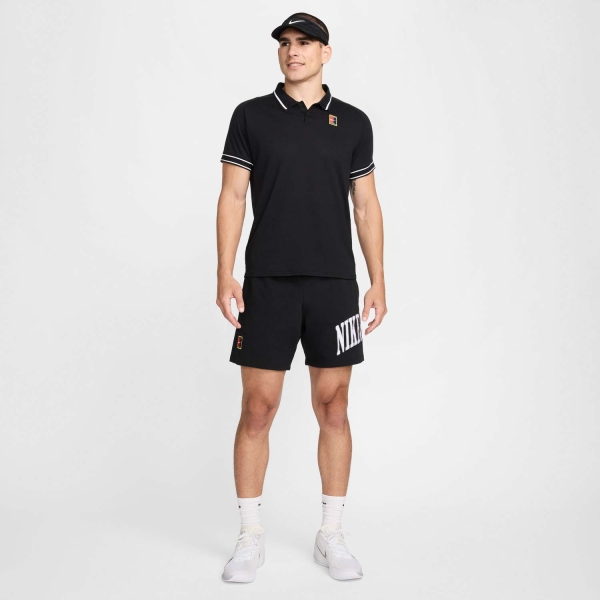 Nike Court Heritage Pro Polo - Black/White