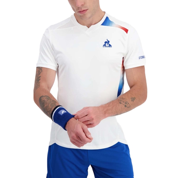 Maglietta Tennis Uomo Le Coq Sportif Pro Logo Maglietta  New Optical White 2410517