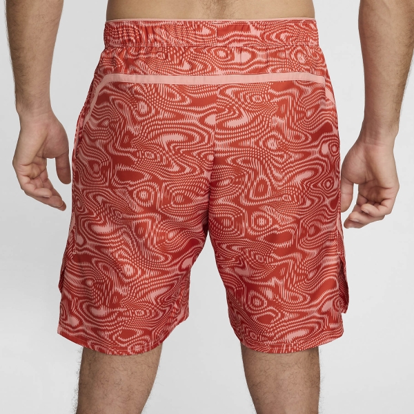 Nike Court Victory Graphic 9in Pantaloncini - Rust Factor/White
