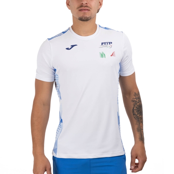 Men's Tennis Shirts Joma FITP Logo TShirt  White SW10601B0101