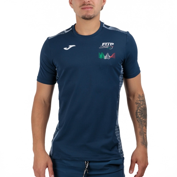 Camisetas de Tenis Hombre Joma FITP Logo Camiseta  Blue SW10601B0103