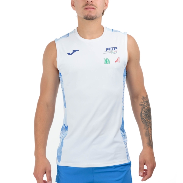 Men's Tennis Shirts Joma FITP Logo Tank  White SW10603B0101
