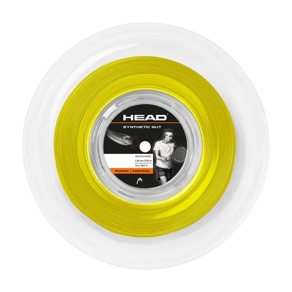 Cordaje Multi-Filamento Head Synthetic Gut 1.30 Bobina 200 M  Yellow 281311 16YW
