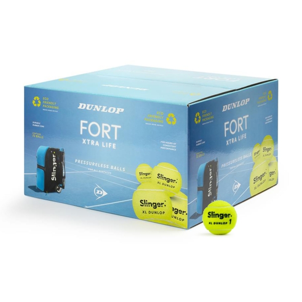 Palline Tennis Dunlop Dunlop Fort Xtra Life  Box da 72 Palline 602798
