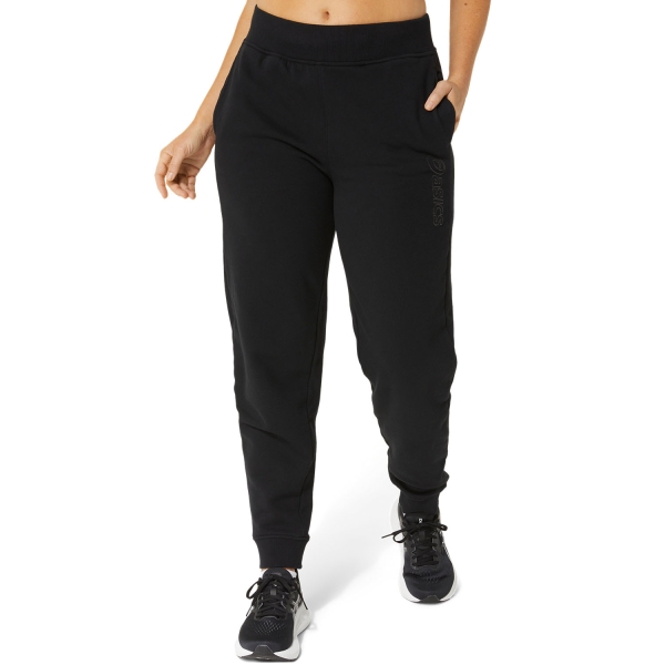 Women's Tennis Pants and Tights Asics Logo Pants  Performance Black 2032C844002