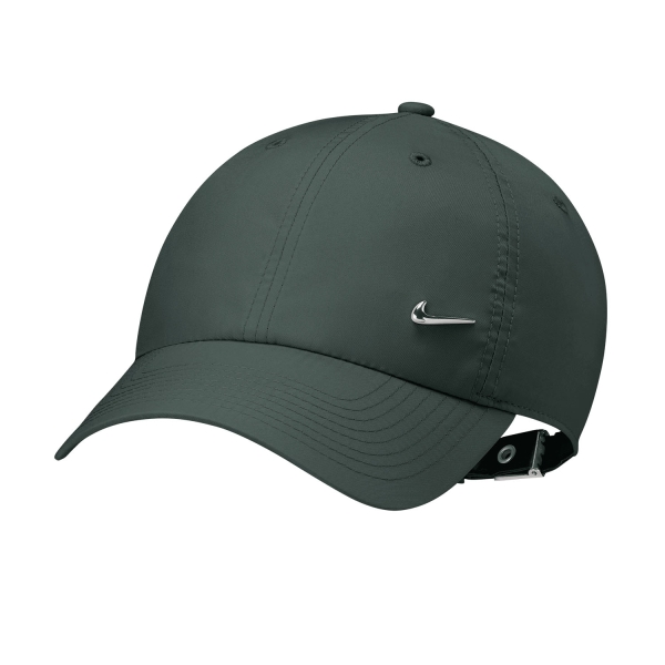 Tennis Hats and Visors Nike DriFIT Club Cap  Vintage Green/Metallic Silver FB5372338