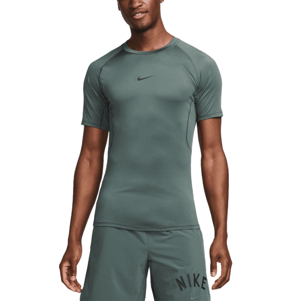 Nike Pro Maglietta da Tennis Uomo Vintage Green Black