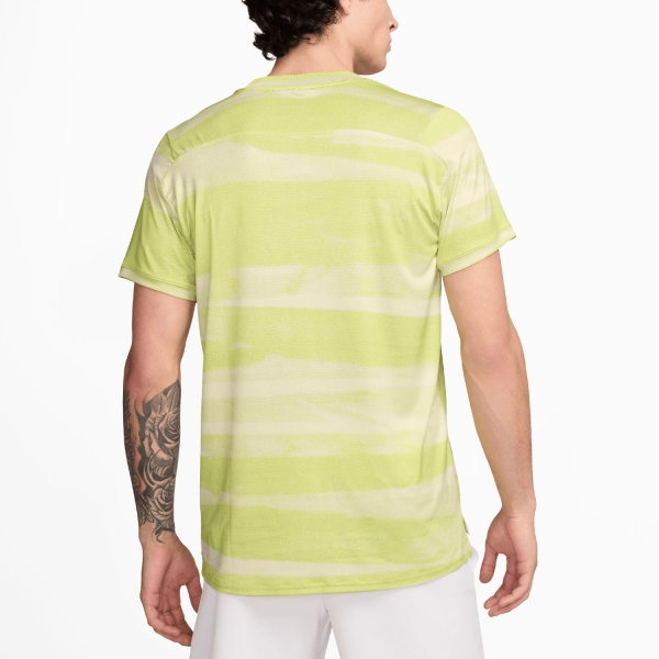 Nike Court Advantage Print T-Shirt - Life Lime/Black