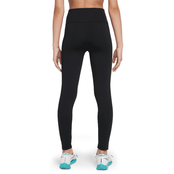 Nike One Swoosh Tights Girl - Black/White