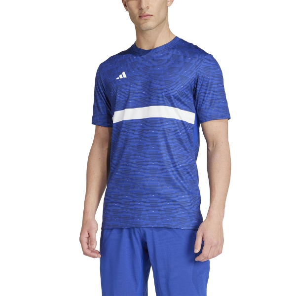 Men's Tennis Shirts adidas FreeLift Paris Pro TShirt  Semi Lucid Blue/White IY9452