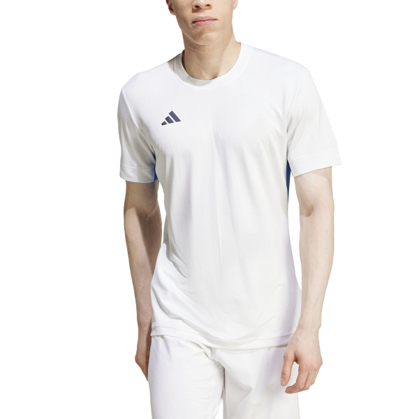 Maglietta Tennis Uomo adidas adidas FreeLift Paris TShirt  White/Bright Royal  White/Bright Royal IY9453