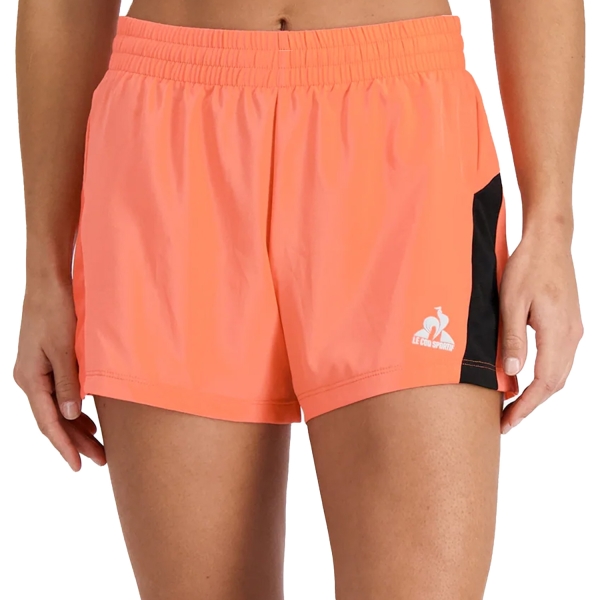 Gonne e Pantaloncini Tennis Le Coq Sportif Le Coq Sportif Court 3.5in Shorts  Orange/Black  Orange/Black 2410238