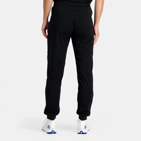 Le Coq Sportif Court Pantalones - Black/Orange