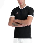 Le Coq Sportif Court Polo - Black/New Optical White