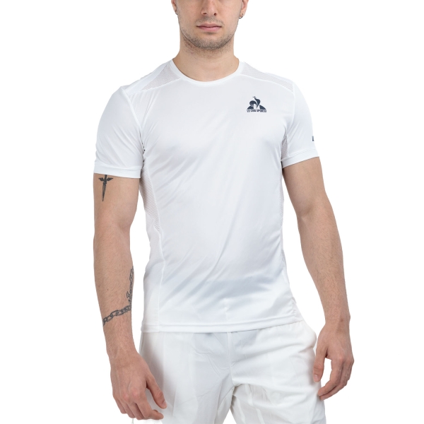Maglietta Tennis Uomo Le Coq Sportif Le Coq Sportif Pro Tournement Camiseta  New Optical White  New Optical White 2421438