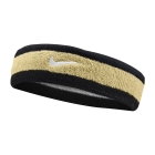 Nike Swoosh Headband - Black/Team Gold/White